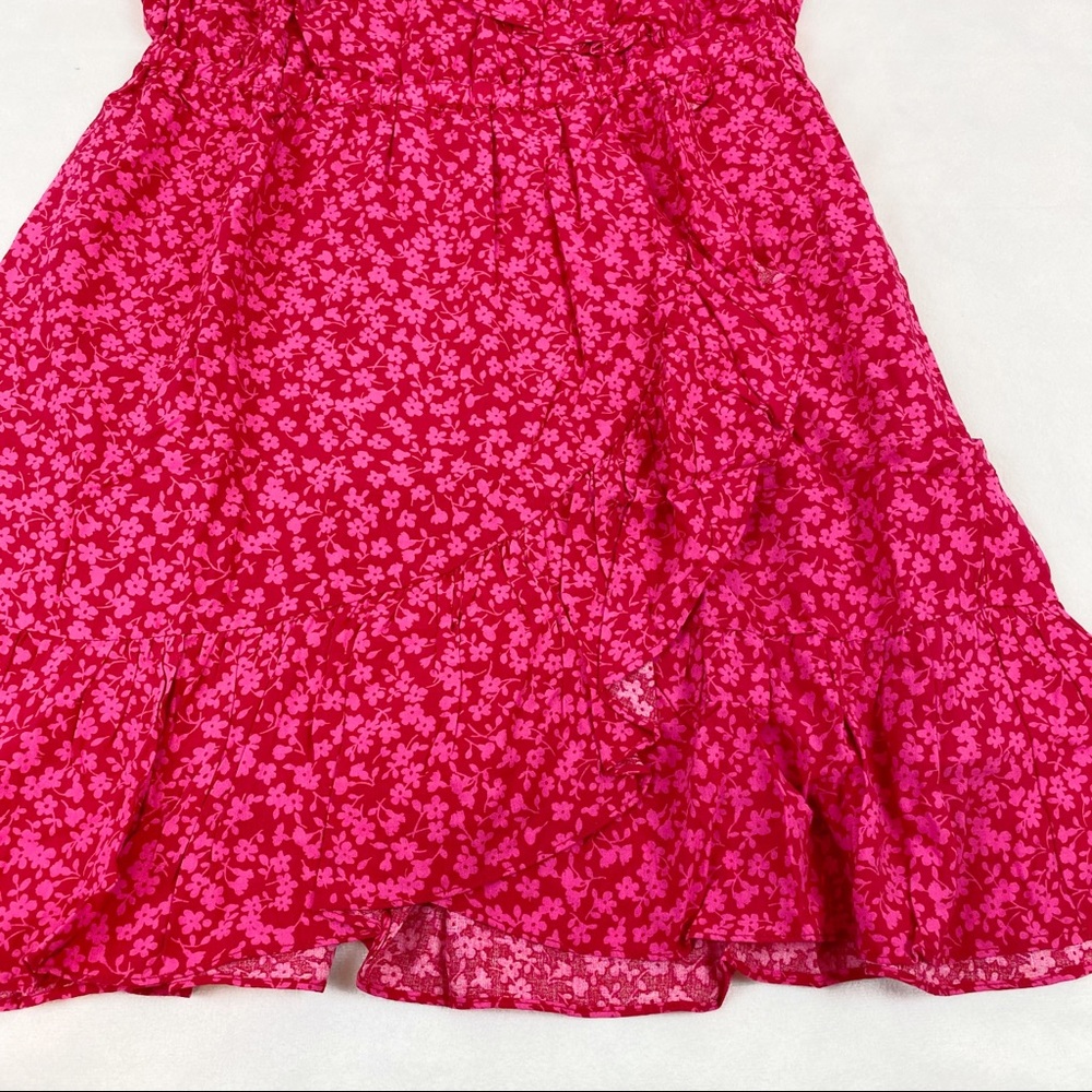 J Crew V-neck ruffle dress in tossed bouquet‎ print - Picture 6 of 12